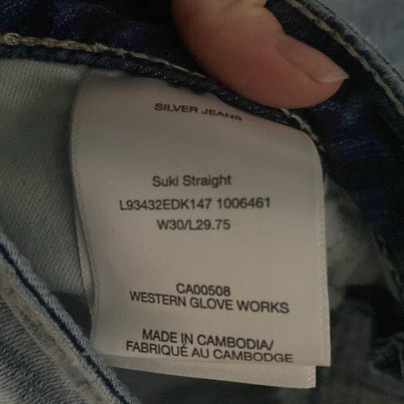 NWOT Silver Suki Straight Jeans (size 30x29.75) - Picture 6 of 8